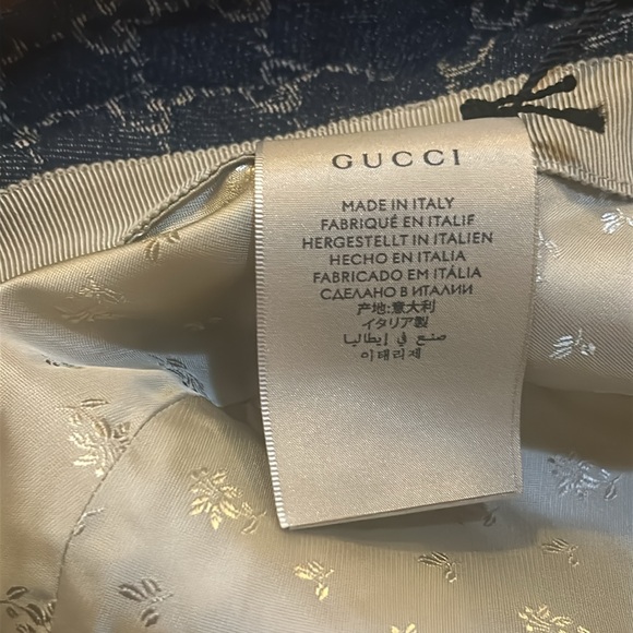 Gucci GG Denim Canvas Bucket Hat size L - Picture 4 of 5
